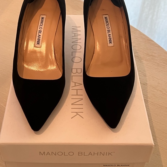 Manolo Blanik BB Black Suede Pumps - size 6/36 50mm heel - Picture 3 of 6